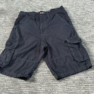 South Pole Black Cargo Shorts